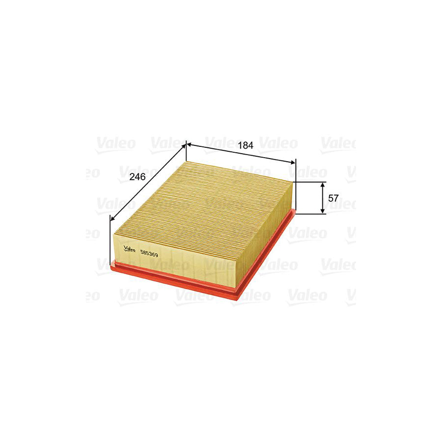 VALEO 585369 Air Filter for OPEL KADETT | ML Performance UK Car Parts
