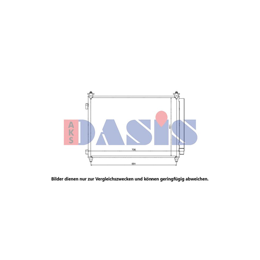 AKS Dasis 112041N Air Conditioning Condenser for Mazda CX-9 (Tb)