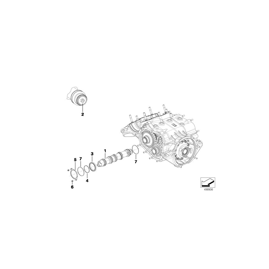 Genuine BMW 23008419628 Adjusting Plate 0,2MM (Inc. M6 GT3) | ML Performance US
