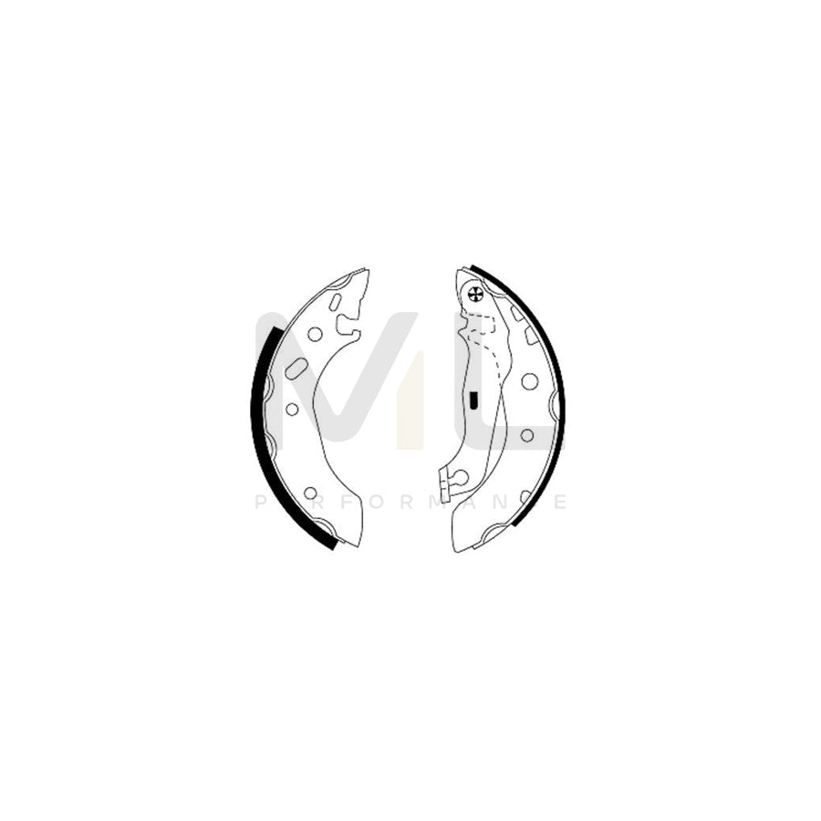 TEXTAR 91048800 Brake Shoe Set with handbrake lever | ML Performance Car Parts