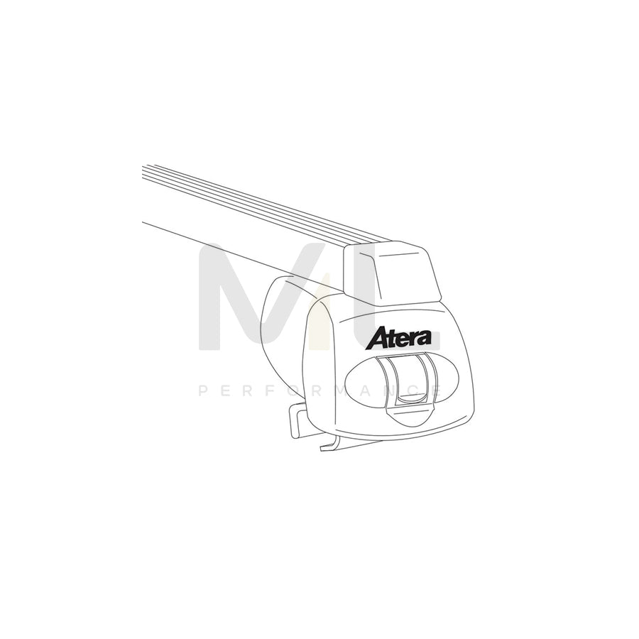 Atera Signo 044092 Roof bars for Opel Zafira B (A05) for closed roof rails, 110 cm, 100 kg, Steel