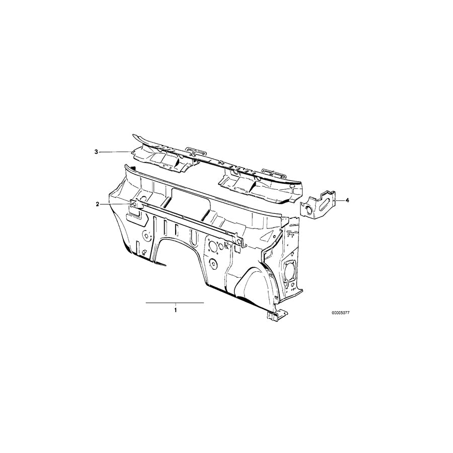 Genuine BMW 41131876046 E28 Panel Heater Right (Inc. 525e) 1 | ML Performance US Car Parts