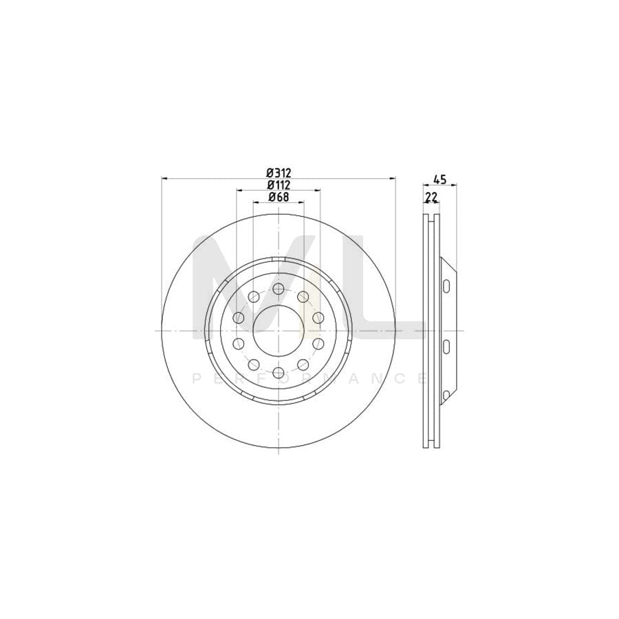 TEXTAR OE-Line 92206810 Brake Disc for AUDI A4 Internally Vented, Coated, High-carbon, without wheel hub, without wheel studs | ML Performance Car Parts
