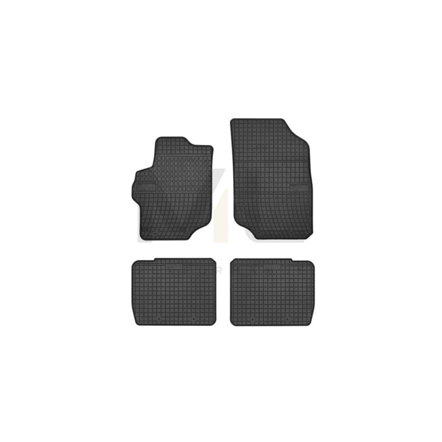 FROGUM Tailored 0643 Floor mat set Elastomer, Front and Rear, Quantity: 4, Black, (LHD)