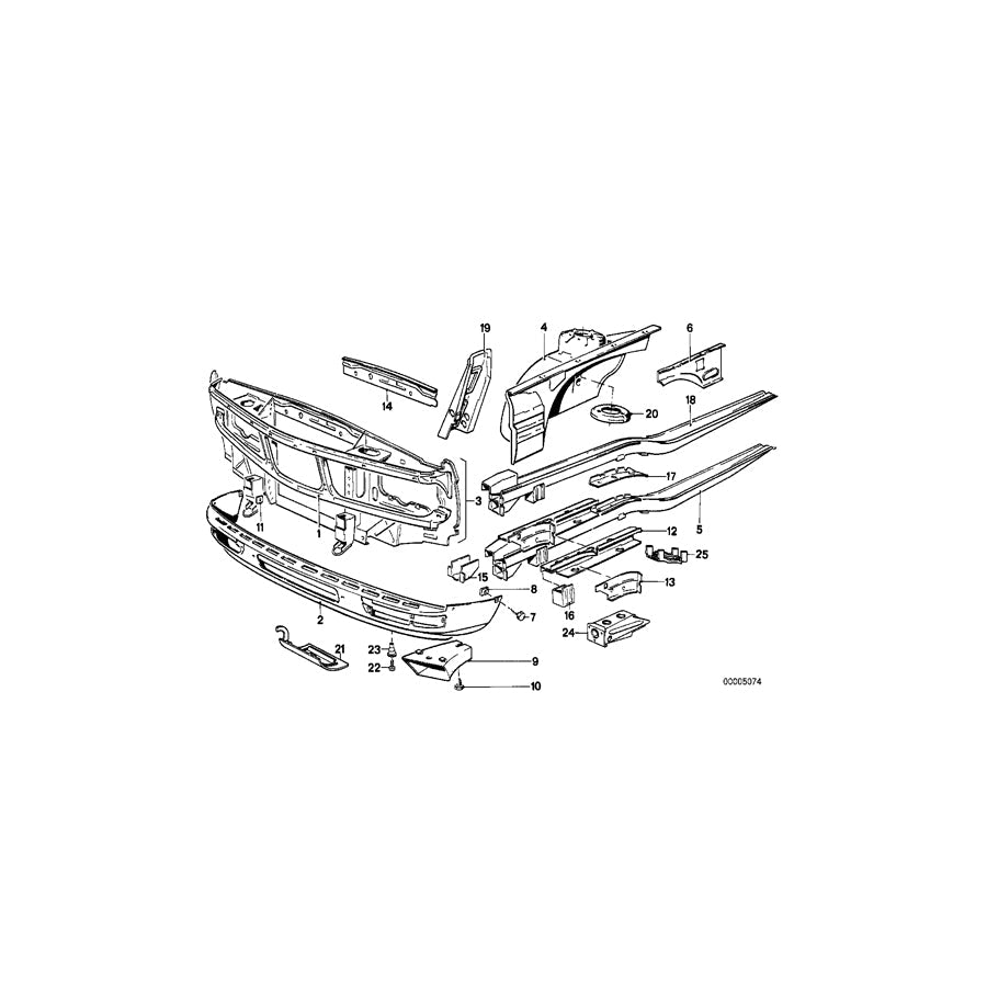 Genuine BMW 41131881729 E28 Connection Plate (Inc. 525e) 1 | ML Performance US Car Parts