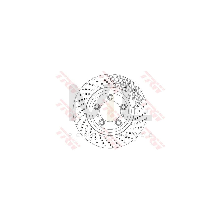 TRW DF6721S Brake Disc Perforated / Vented, Painted, High-carbon | ML Performance Car Parts
