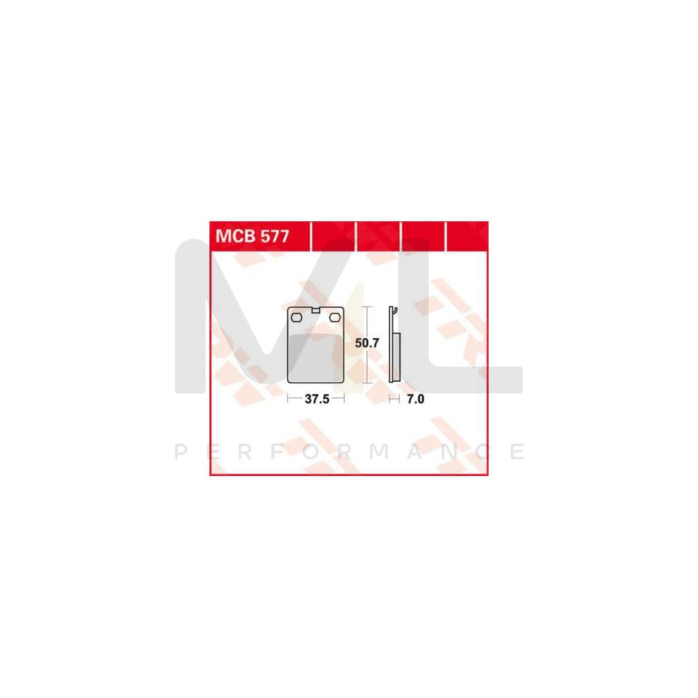 TRW Organic Allround Mcb577 Brake Pad Set | ML Performance Car Parts