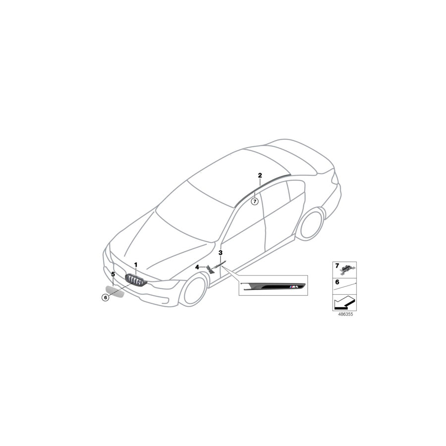 Genuine BMW 51718431803 Protecting Grille AIR INTAKE ENG. (Inc. M4 GT4) | ML Performance US