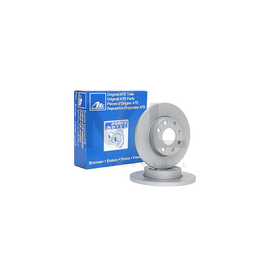 ATE 24.0113-0161.1 Brake Disc Solid, Coated, with bolts/screws - 1 piece