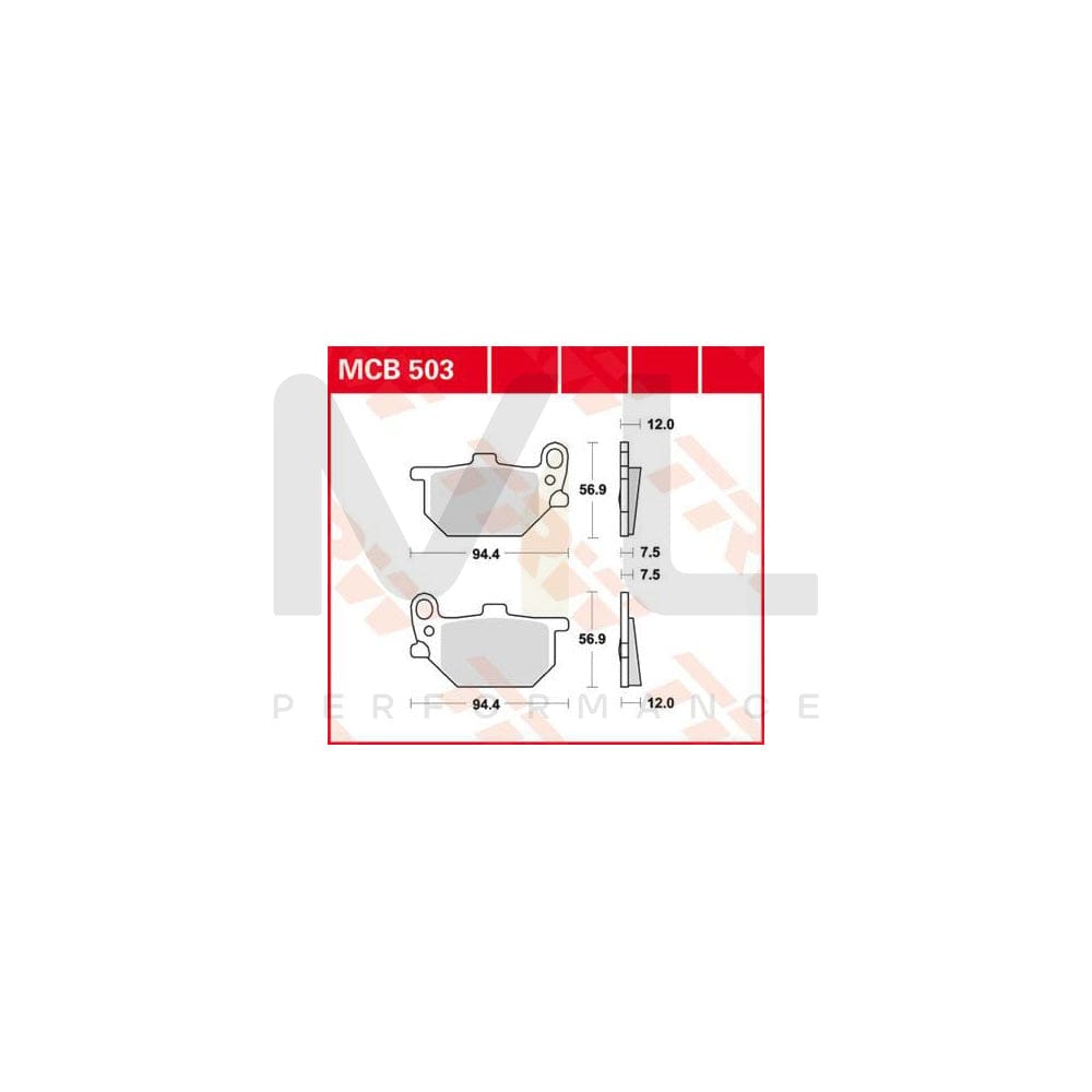 TRW Organic Allround Mcb503 Brake Pad Set | ML Performance Car Parts