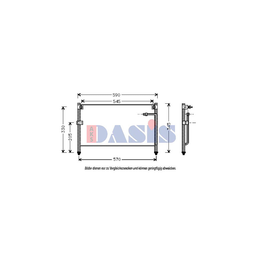 AKS Dasis 112070N Air Conditioning Condenser