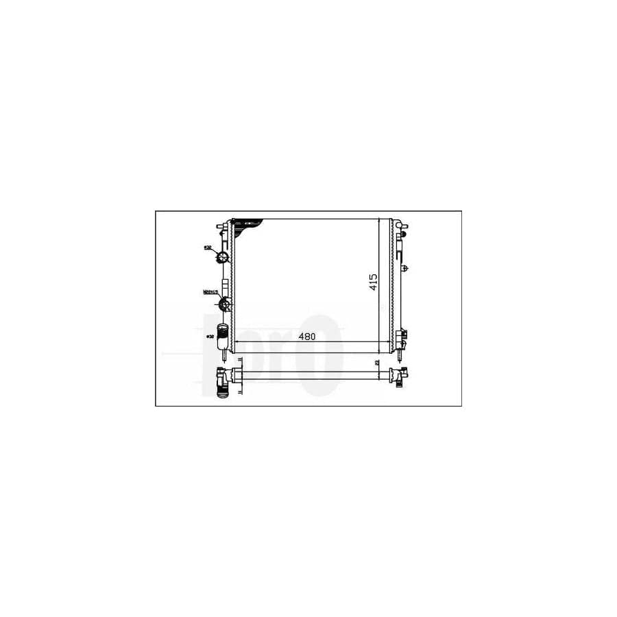 Abakus 0420170006 Engine Radiator