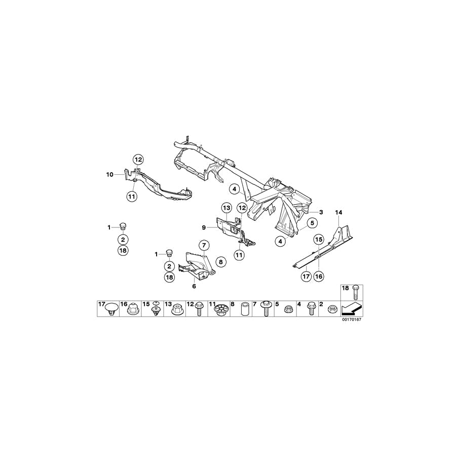 Genuine BMW 51718250435 E53 Aggregate Support (Inc. X5 4.4i, X5 3.0d & X5 4.6is) | ML Performance US