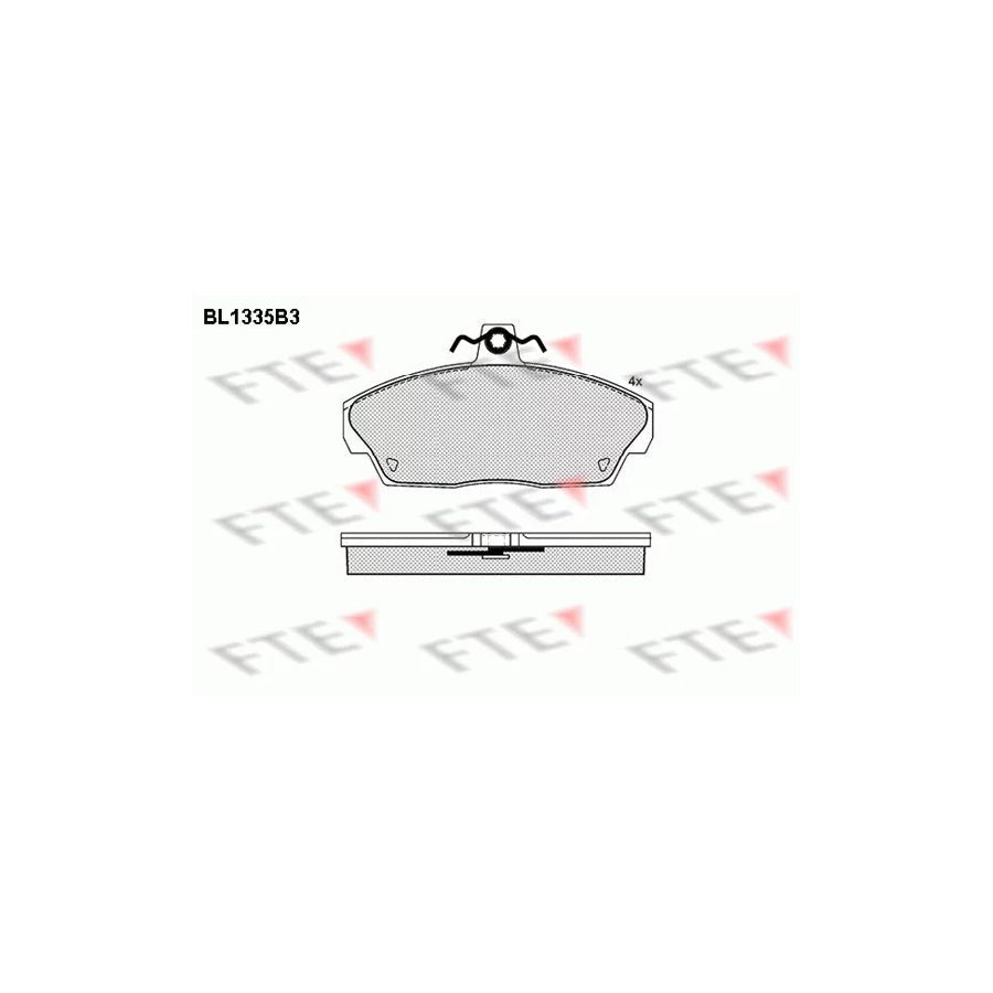 FTE Bl1335B3 Brake Pad Set for Land Rover Freelander