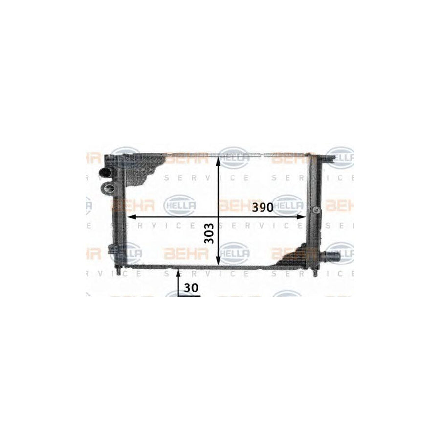 Hella 8MK 376 717-321 Engine Radiator