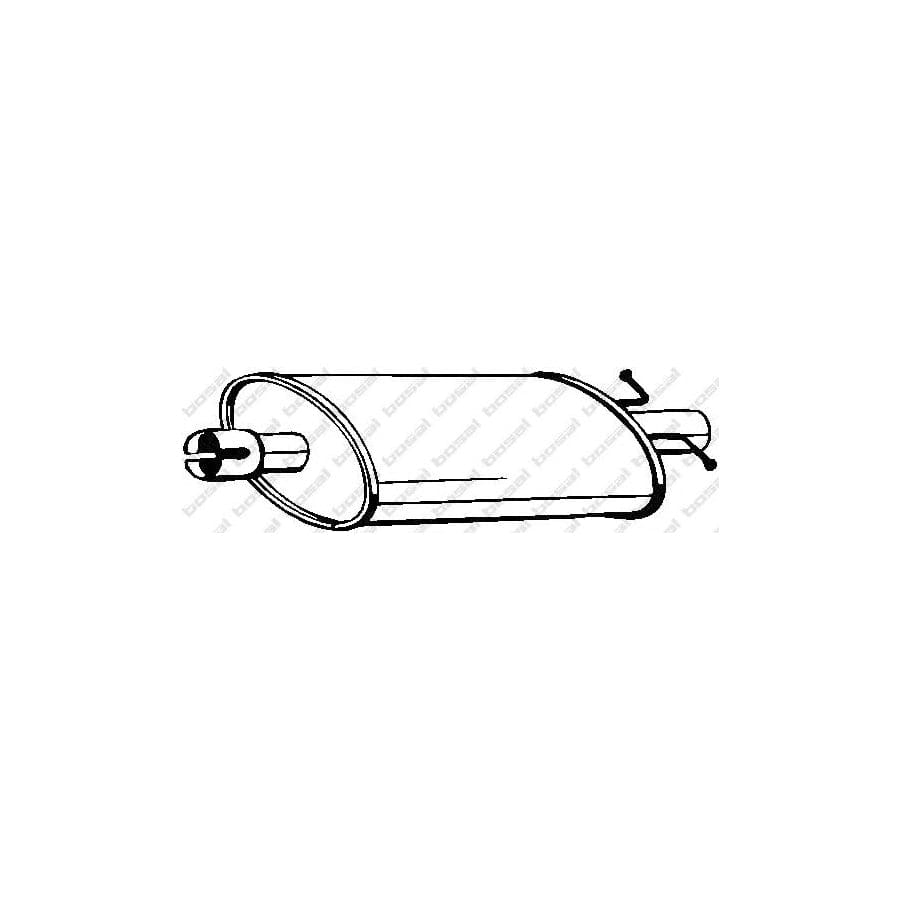 Bosal 155-231 Middle Silencer for Ford Transit