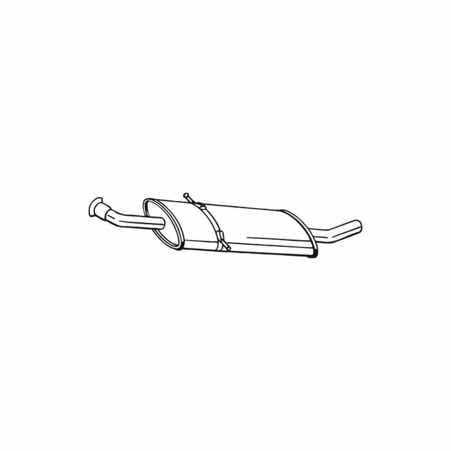Bosal 175-017 Middle Silencer Suitable for Mercedes-Benz A-Class (W169)