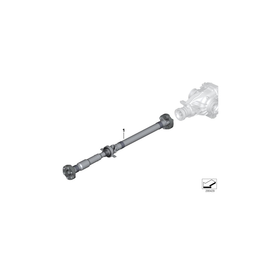 Genuine BMW 26107527357 E93 E90 Drive Shaft Automatic Transmission L=1452MM (Inc. 330i) | ML Performance US