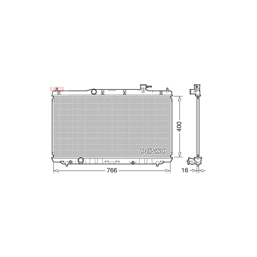 DENSO DRM40038 Engine Radiator for Honda Accord IX Saloon (Cr)