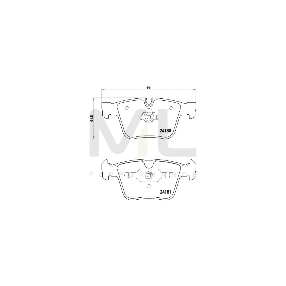 Hella 8DB 355 013-641 Brake Pad Set Prepared For Wear Indicator