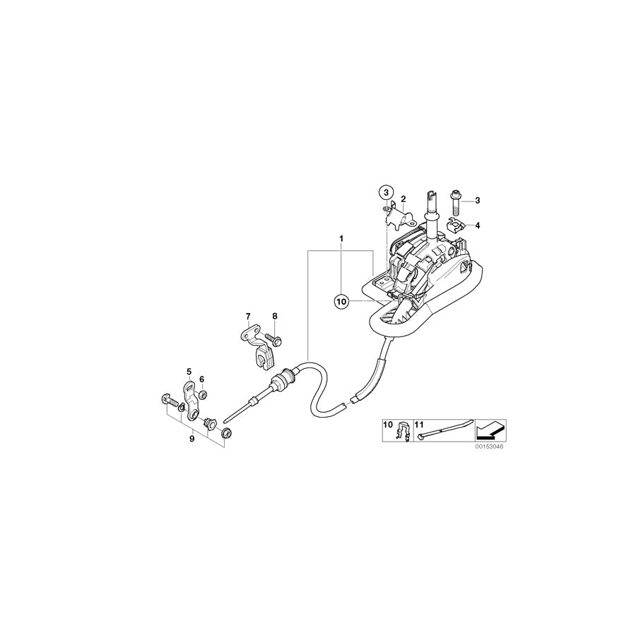 Genuine BMW 25167541795 E63 E64 Gearshift Steptronic (Inc. 630i, 650i & 645Ci) | ML Performance US