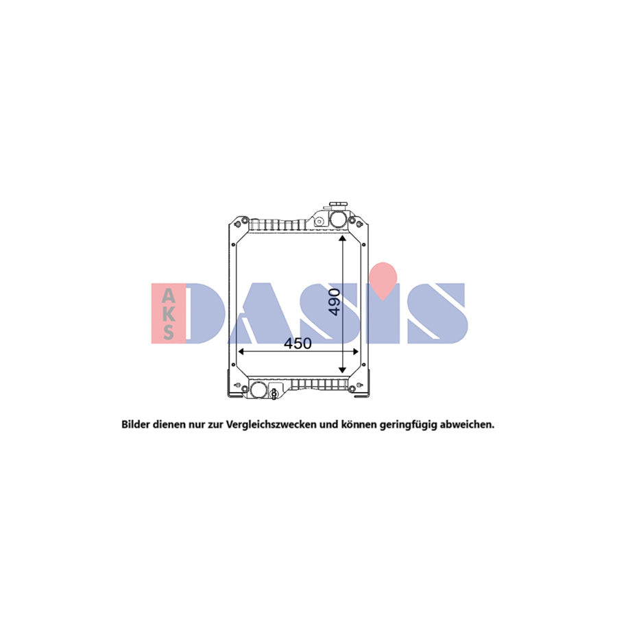 AKS Dasis 440829N Engine Radiator
