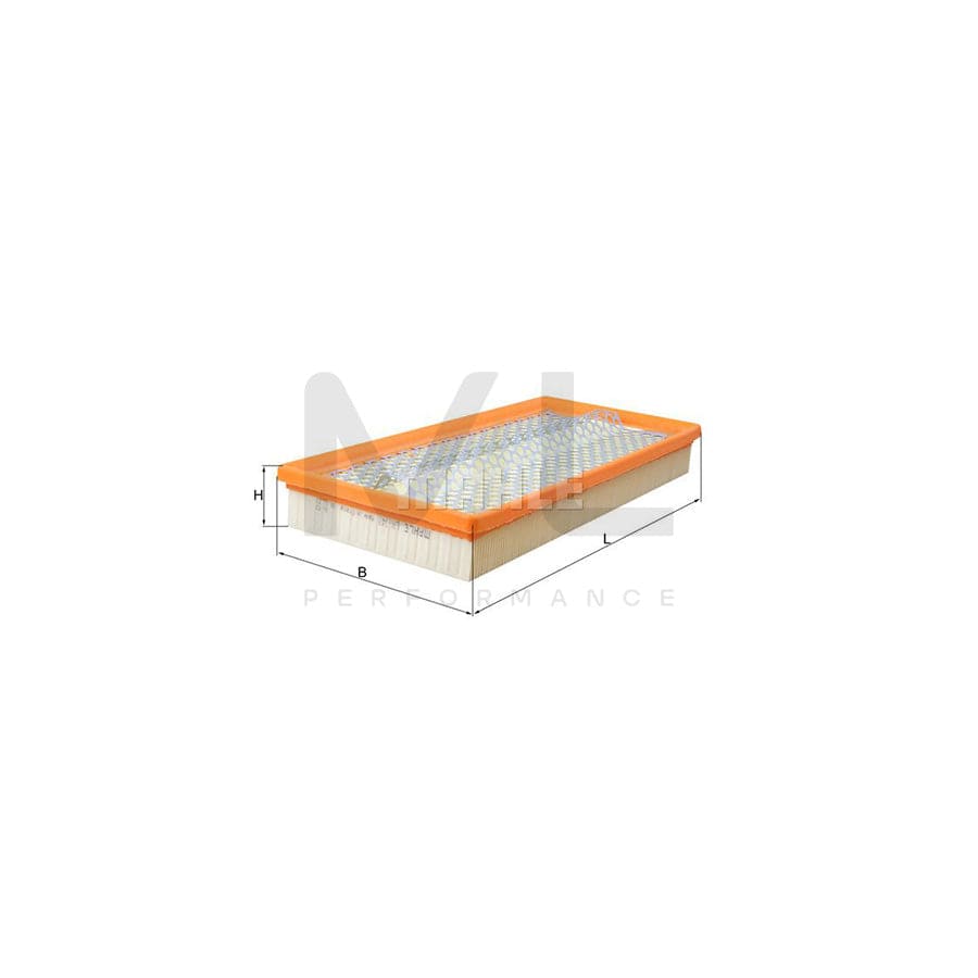 MAHLE ORIGINAL LX 348 Air Filter Filter Insert | ML Performance Car Parts
