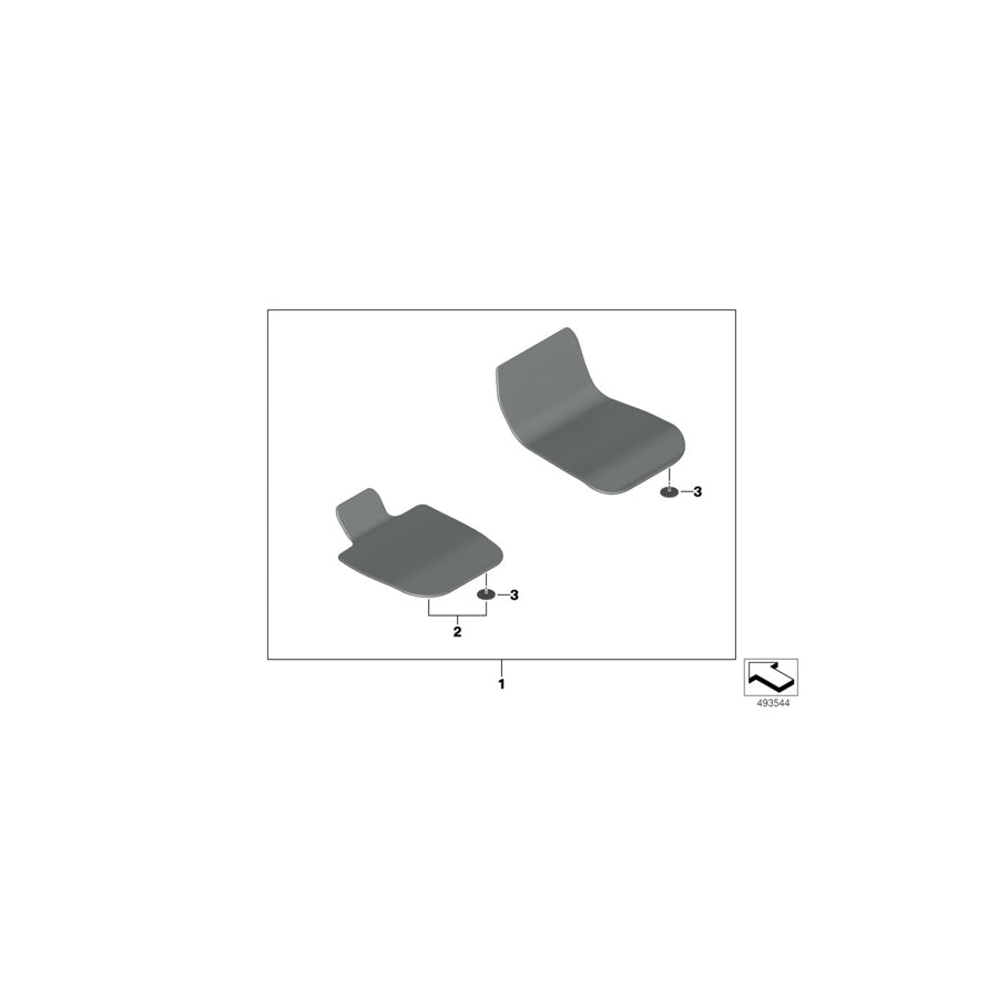 Genuine BMW 51478088502 G29 Set Of Floor Mats LHD (Inc. Z4) | ML Performance US Car Parts