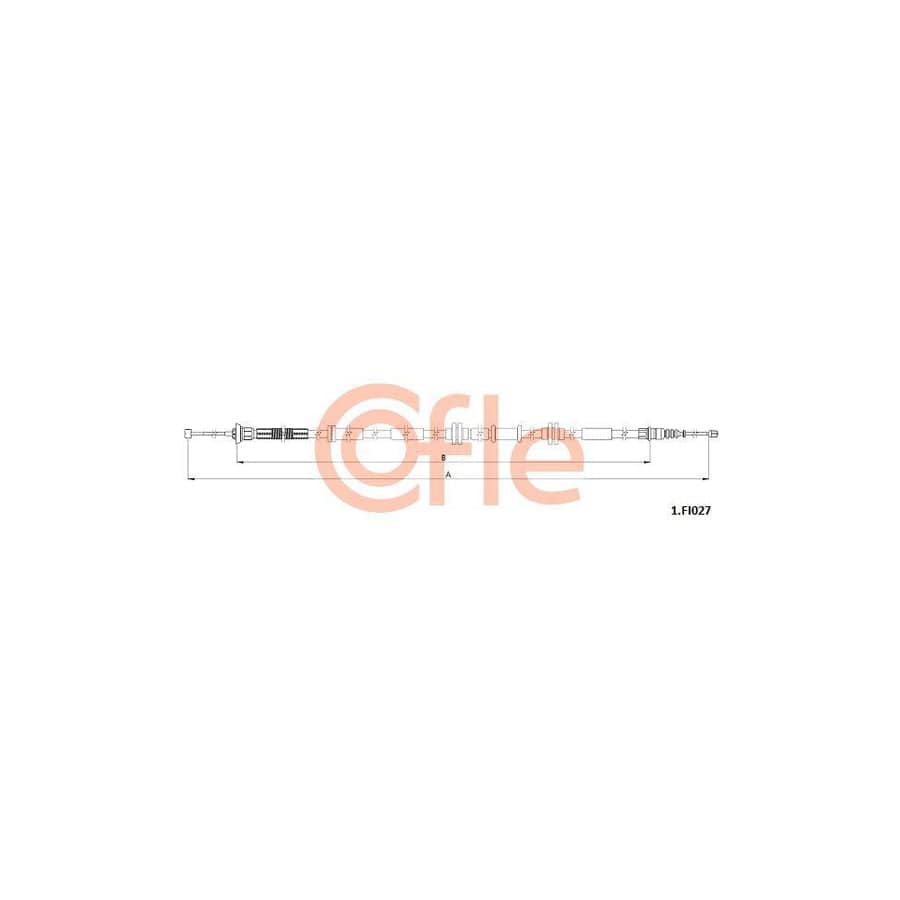 Cofle 1.Fi027 Hand Brake Cable for Fiat Tipo