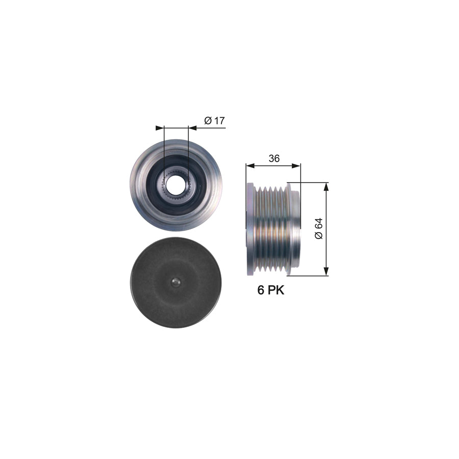Gates OAP7131 Alternator Freewheel Clutch