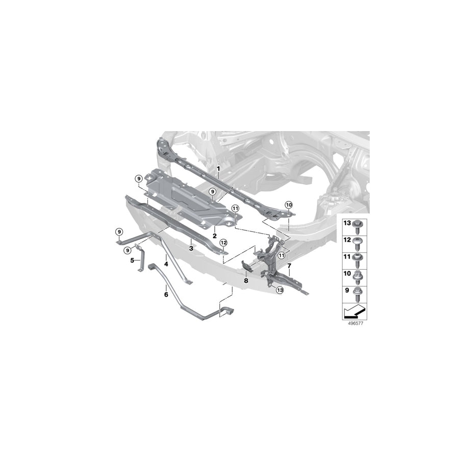 Genuine BMW 51647422302 G20 G21 Lock Panel, Right (Inc. 330iX, M340iX & 330e) | ML Performance US Car Parts