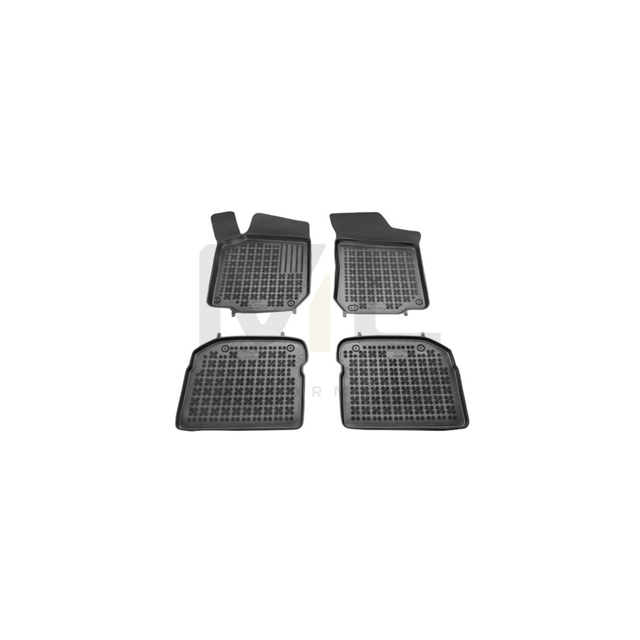 REZAW PLAST Tailored 200201 Floor mat set Elastomer, Front and Rear, Quantity: 4, Black