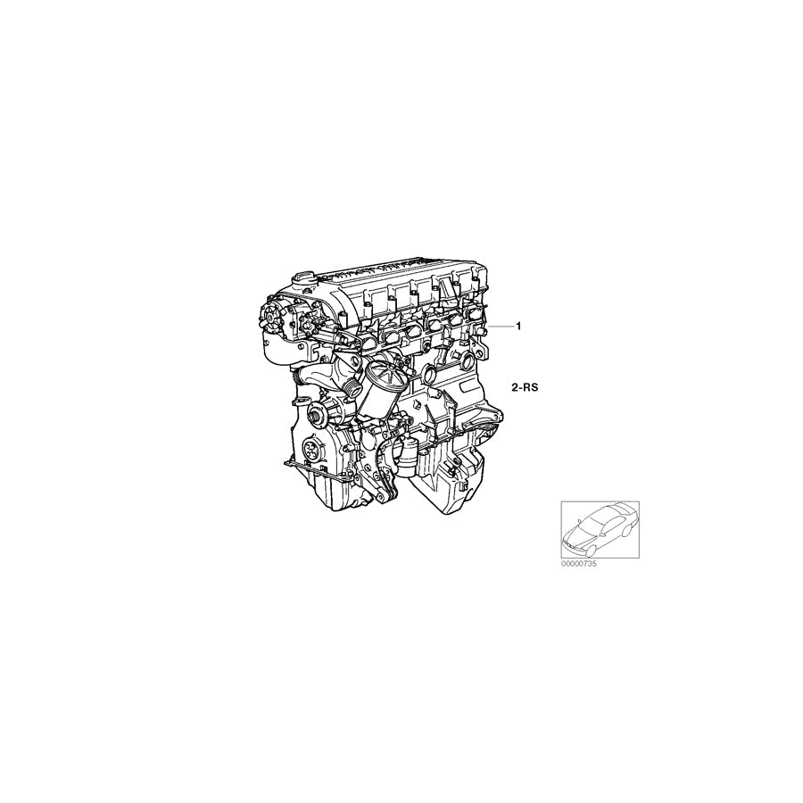 Genuine BMW 11009065090 E36 Set Mounting Parts Short Engine (Inc. M3 & Z3 M) | ML Performance US Car Parts