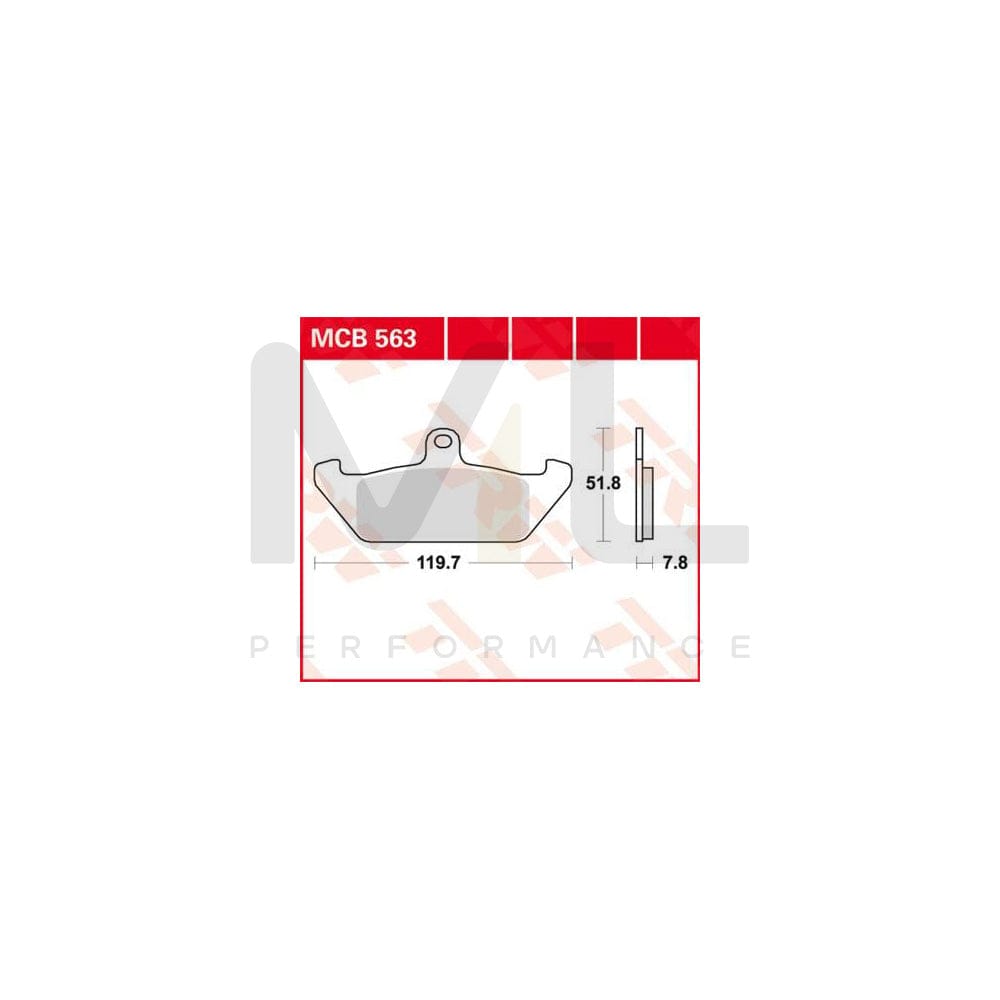 TRW Organic Allround Mcb563 Brake Pad Set | ML Performance Car Parts