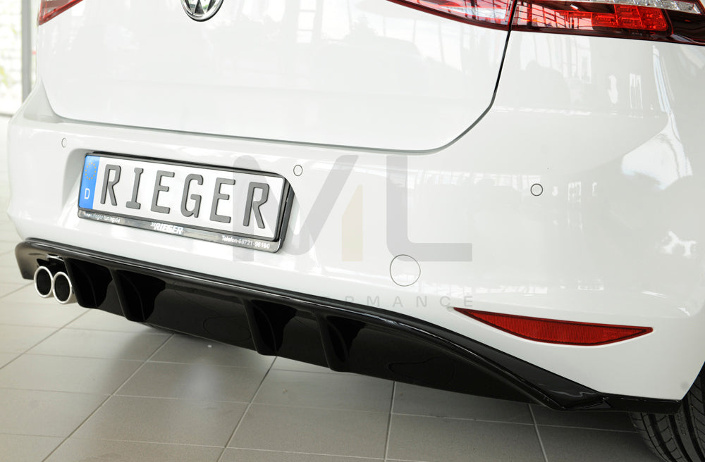 Rieger 00088028 VW Mk7 Golf GTD Rear Diffuser 5 | ML Performance US Car Parts