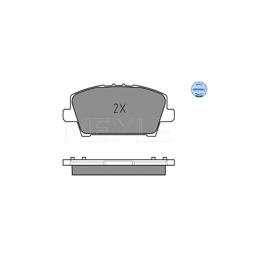 Meyle 025 240 8717/W Brake Pad Set For Honda Civic Viii Hatchback (Fn, Fk)