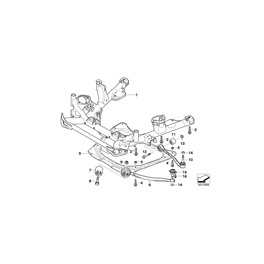 Genuine BMW 31101095656 E53 Reinforcement Plate (Inc. X5 4.4i, X5 3.0d & X5 3.0i) | ML Performance US