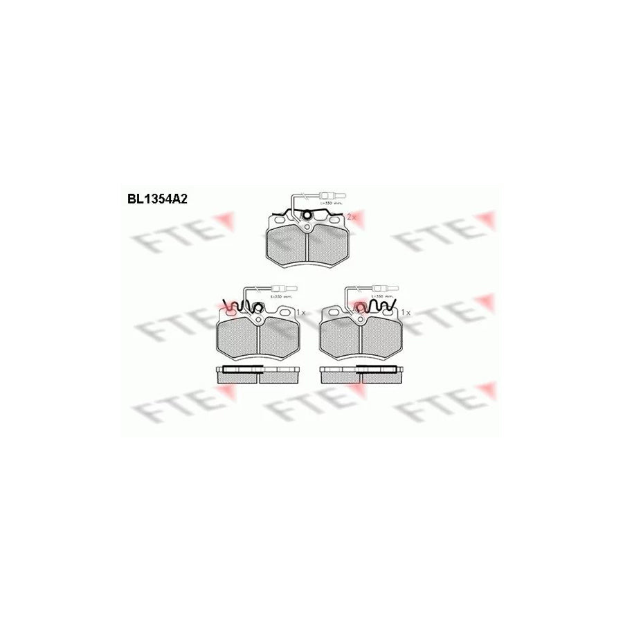 FTE Bl1354A2 Brake Pad Set for Citroã N Zx