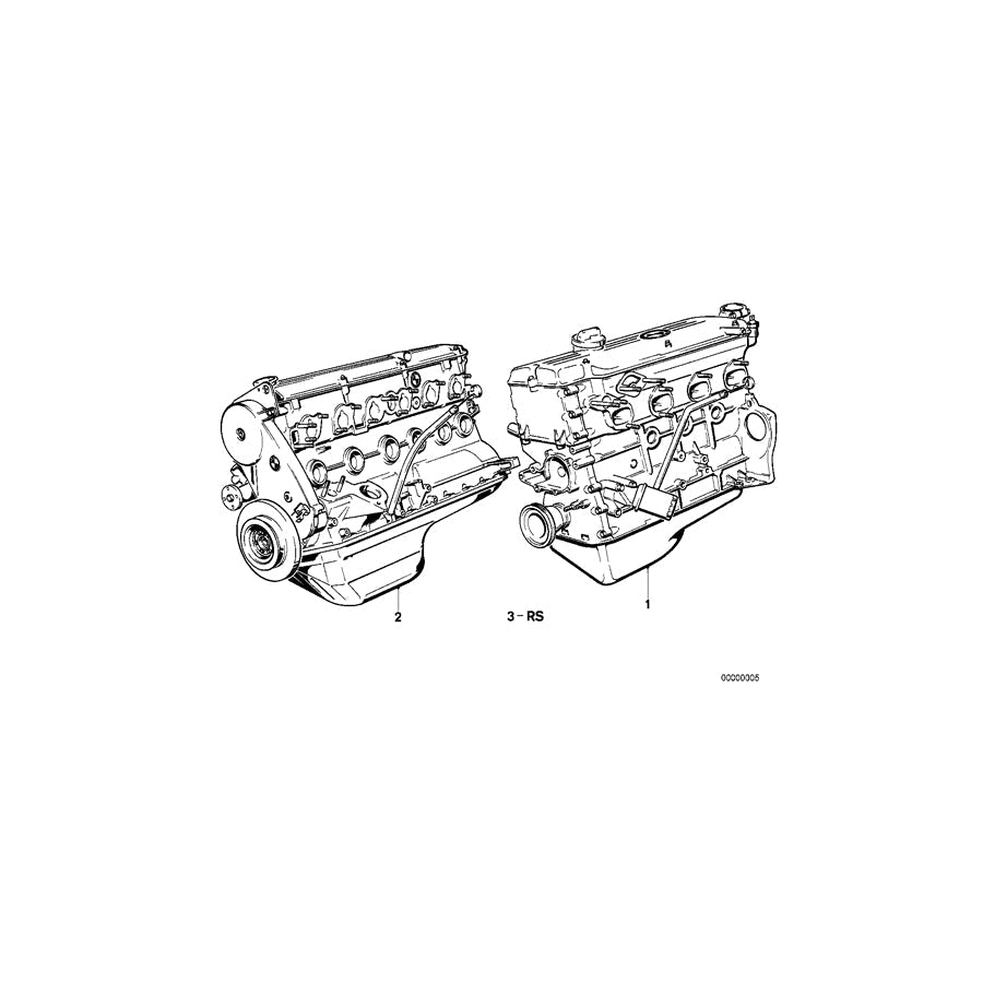 Genuine BMW 11009059268 E28 Set Mounting Parts Short Engine (Inc. 520i & 525e) | ML Performance US Car Parts