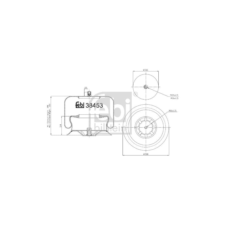 Febi Bilstein 38453 Boot, Air Suspension