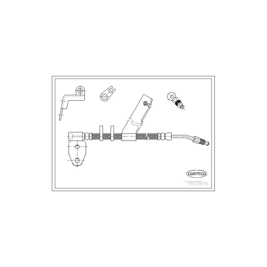 Corteco 19032879 Brake Hose for Chrysler Neon I