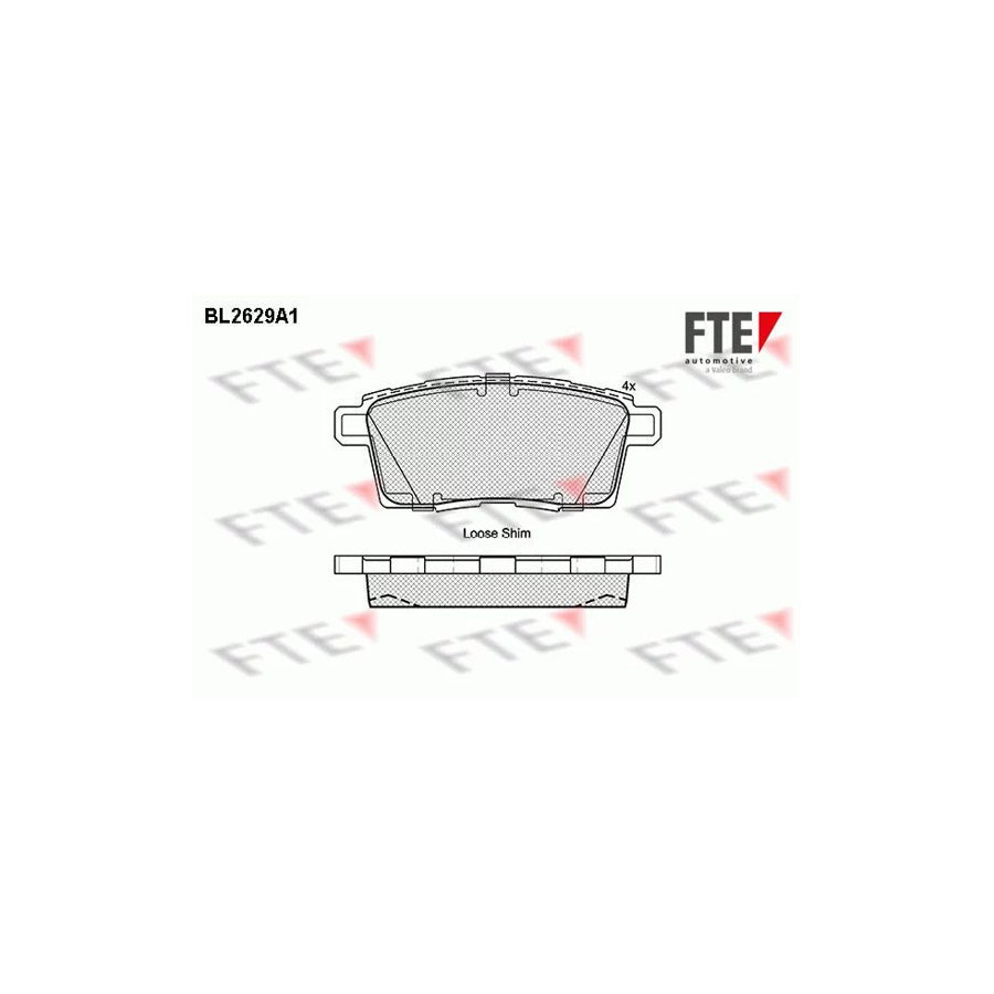 FTE 9010876 Brake Pad Set
