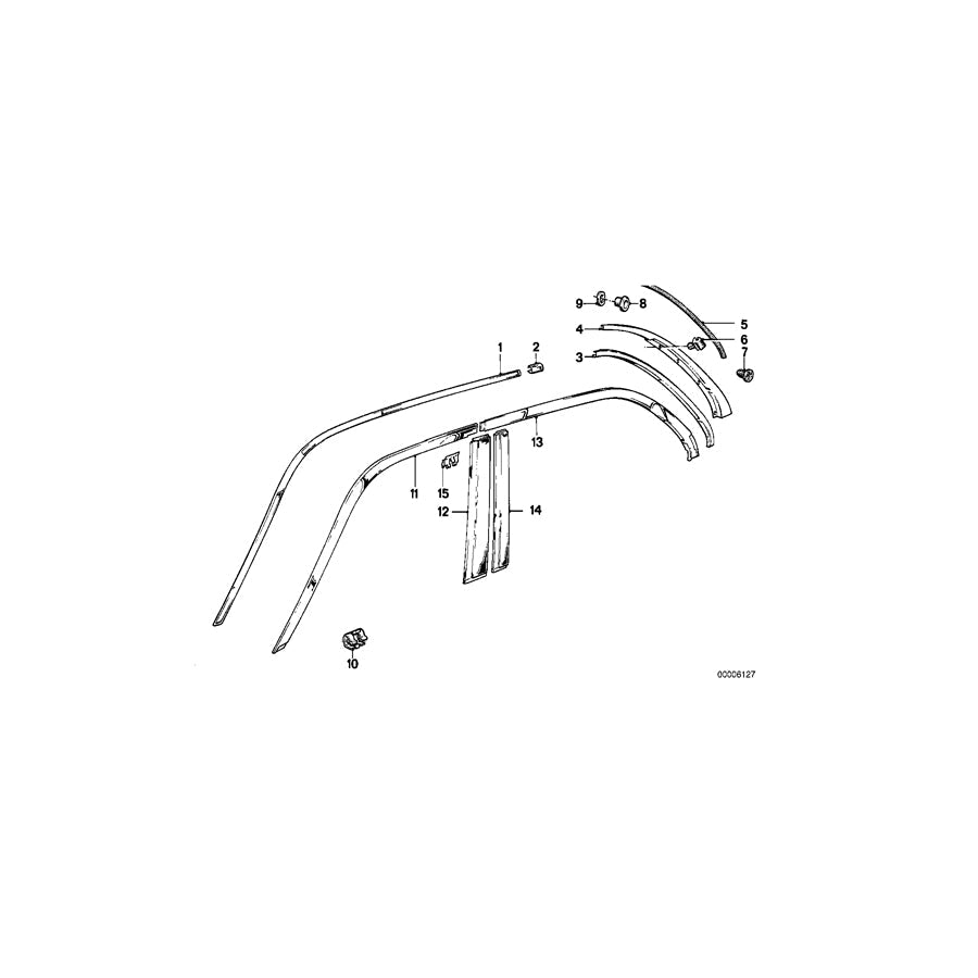Genuine BMW 51341876146 E30 Covering Right (Inc. 324d, 325ix & 316) | ML Performance US Car Parts
