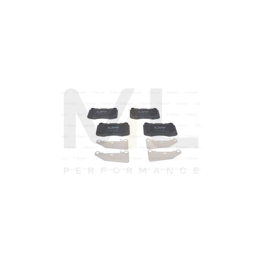 Bosch 0986494395 Brake Pad Set With Acoustic Wear Warning, With Anti-Squeak Plate, With Mounting Manual BP1318 | ML Performance Car Parts