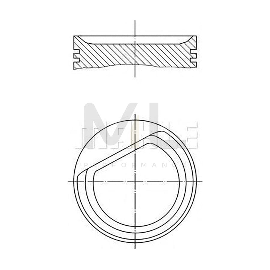 MAHLE ORIGINAL 001 24 00 Piston suitable for MERCEDES-BENZ A-Class (W168) 80 mm, with piston rings | ML Performance Car Parts