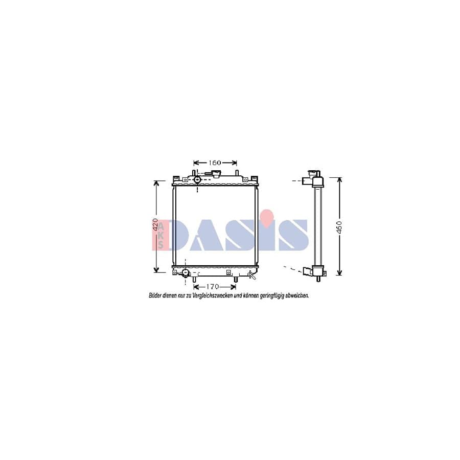 AKS Dasis 360410N Engine Radiator
