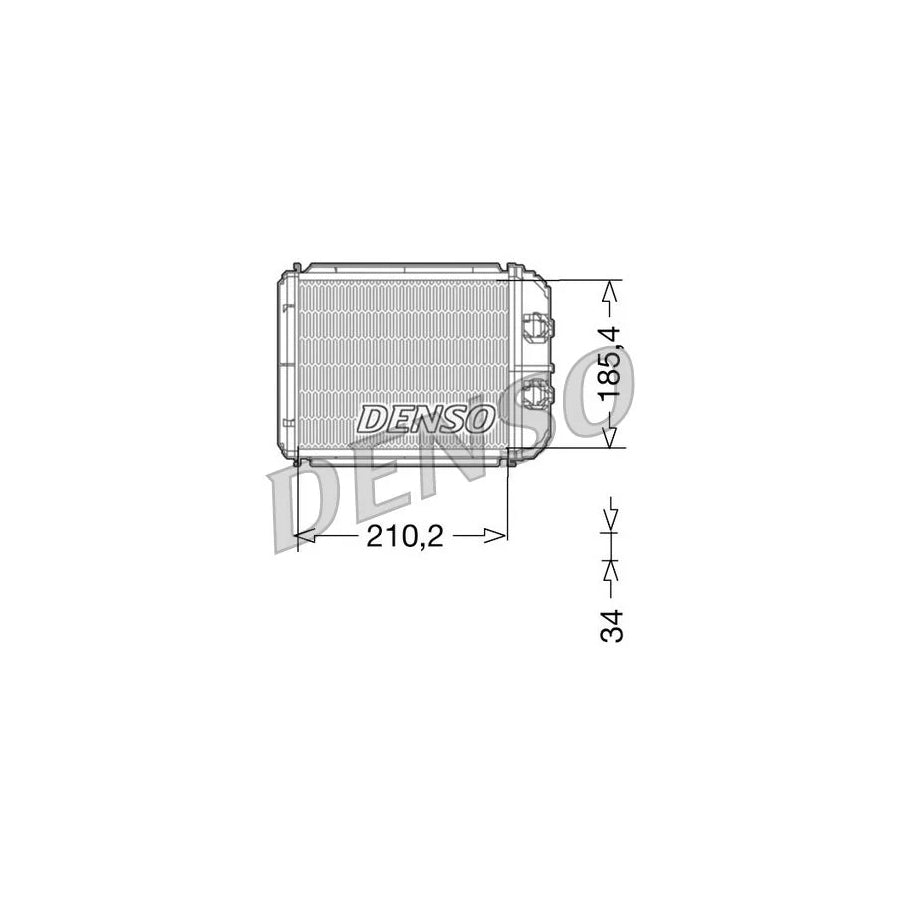 DENSO DRR23014 Heater Matrix for Renault Espace IV (Jk)
