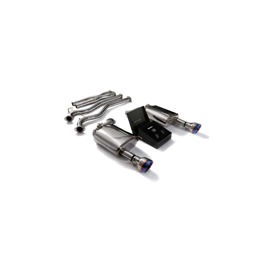 Armytrix FDM65-DS33B Valvetronic Exhaust System Ford Mustang GT Coyote 5.0L V8 2015-2022 with Dual Blue Coated 4.5"