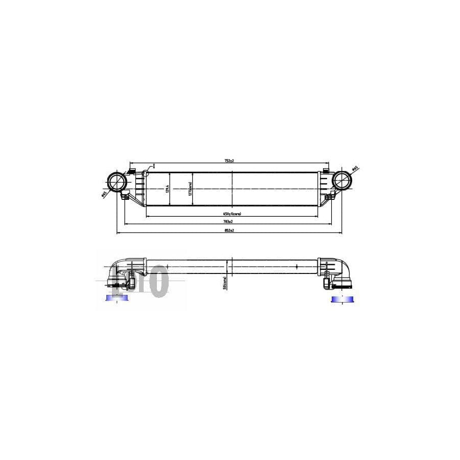 Abakus 0540180002 Intercooler Suitable for Mercedes-Benz C-Class Saloon (W203)