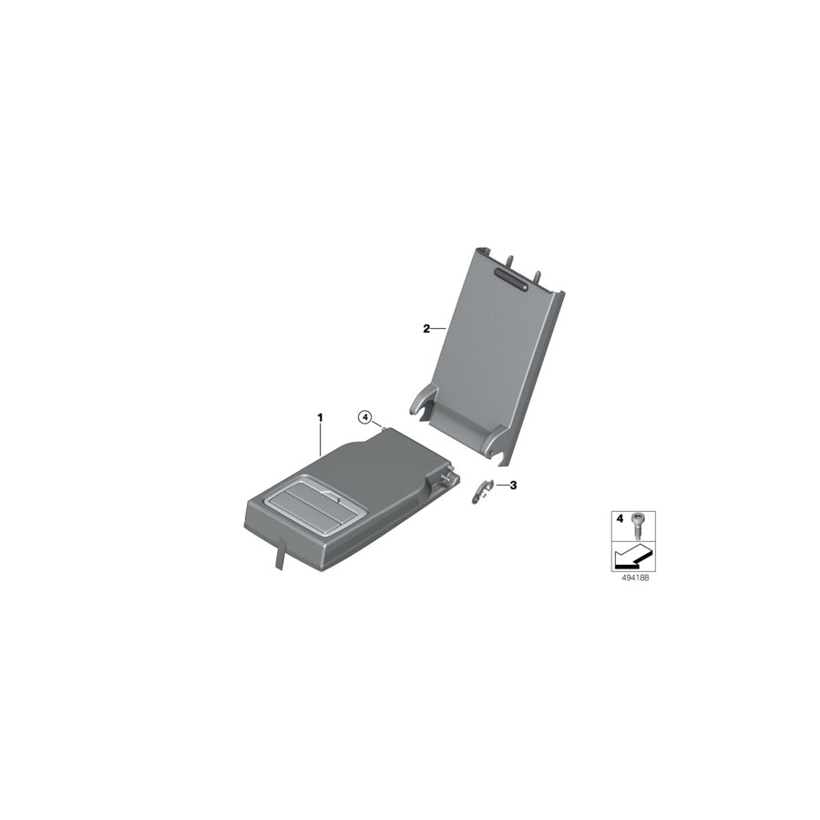 Genuine BMW 52206999957 G20 Center Arm Rest, Imitation Leather CANBERRABEIGE (Inc. 330i, 320dX & M340iX) | ML Performance US Car Parts